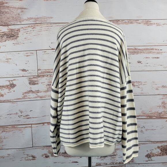 NWOT Madewell Stripe-Play Mockneck Pullover Sweater Size XXL Wool Blend - Picture 3 of 9